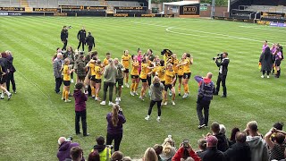 THEY’E DONE IT 🏆 Full Time Whistle Scenes Wolves Women 1-0 Plymouth Promotion to WSL2
