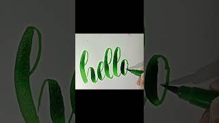 Hello in calligraphy 💞💐......#art #hello