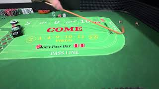 Craps playing $500 to see if money is made