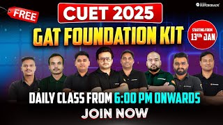 Huge Announcement for CUET 2025 Students 📢| Supergrads Launches FREE CUET GAT Batch 😍| Join Now ✍🏻