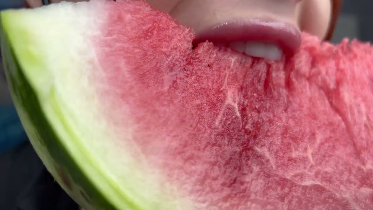 Asmr Watermelon Eating Youtube