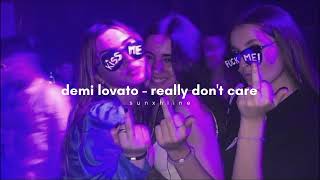 demi lovato - really don't care (sped up)