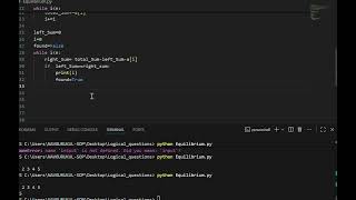 Equilibrium Index in Python | Coding Interview Question Explained