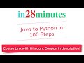 New Course - Java to Python in 100 Steps