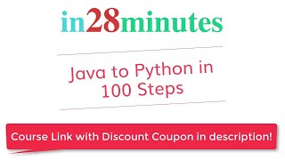 New Course - Java to Python in 100 Steps