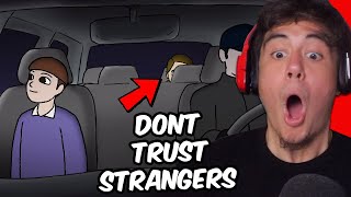 THIS IS WHY YOU NEVER TAKE RIDES WITH PEOPLE YOU DONT KNOW | Reacting To Scary Animations