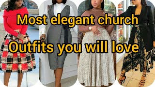 Most classic and elegant outfits for church |Dress designs to rock to church| African dresses