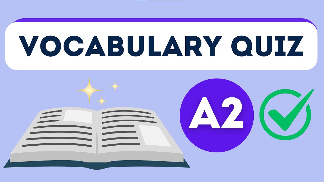 English Vocabulary Quiz Level A2 Pre Intermediate Youtube