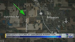 New safety features at dangerous intersection