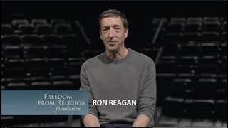 Why was an atheist group's Ron Reagan ad so controversial?