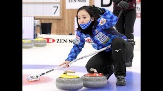 ✅  １次リーグ（Ｌ）が行われ、女子では１８年平昌五輪銅メダルのロコ・ソラーレが昨年準優勝の中部電力に７―４で勝利。開幕から無傷の５連勝で、首位でのプレーオフ進出を確定させた。