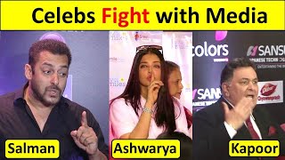 6 Bollywood Celebrities Fight with Media | Akshay Kumar | Salman Khan | Rishi Kapoor | Aishwarya Rai