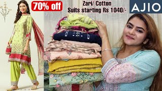 Ajio Heavy Kurta Sets haul | Wedding Wear/ Cotton Kurta sets Kurta starting Rs 1049 | Ajio Haul