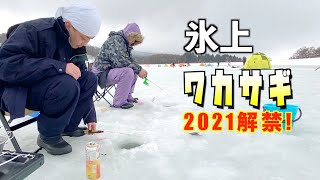 【穴釣り】氷上ワカサギ釣りチャレンジ 最後は揚げ揚げ♪/霊仙寺湖 長野県飯綱町