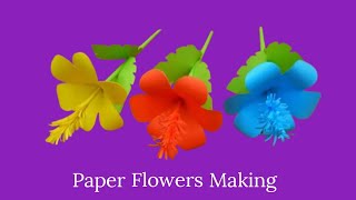 Simple and Beautiful Paper Flowers | How to make Flowers | Home Decor Idea