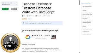 Firebase Essentials: Firestore Database Write with JavaScript | #arcade | #qwiklabs | #solution