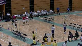 20190808九州中学バドミントン 男子個人ダブルス決勝 城西（鹿児島）vs能古（福岡）第3セット