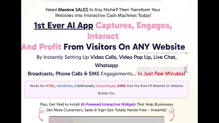 Xteract AI Overview: Easily integrate video calls, video popups, live chat, \u0026 SMS tools in Any site