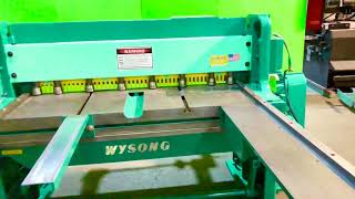 Wysong 1252 Shear 4ft x 12 ga Mild Steel