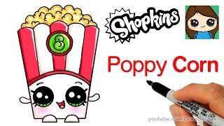 How to Draw Poppy Corn Easy | Shopkins