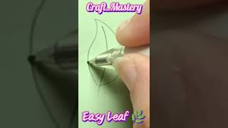 Art🎨is Fun If you've a Paper📜& Pencil✏️TRYTHIS Easy LEAF🌿#shorts #art #trend #drawing #tiktok #easy