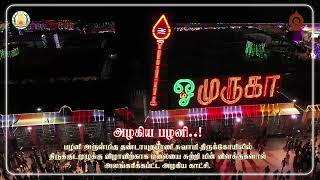 Palani Temple | அழகிய பழனி மலை..! வண்ண ஒளியில் ஜொலிக்கும் பழனி |   திருகுடமுழுக்கு - 2023