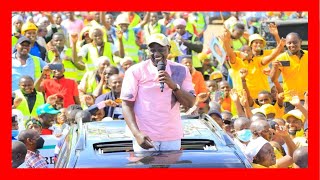 DP Ruto Campaign stopover at Kiritiri, Mbeere South, Embu County