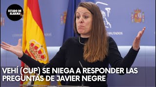 Mireia VEHÍ (CUP) se NIEGA a responder las preguntas de Javier NEGRE