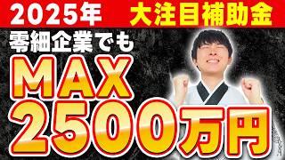 【激アツ】2025年大注目のヤバい補助金の詳細が出ました。補助金採択額10億円の専門家が解説します。