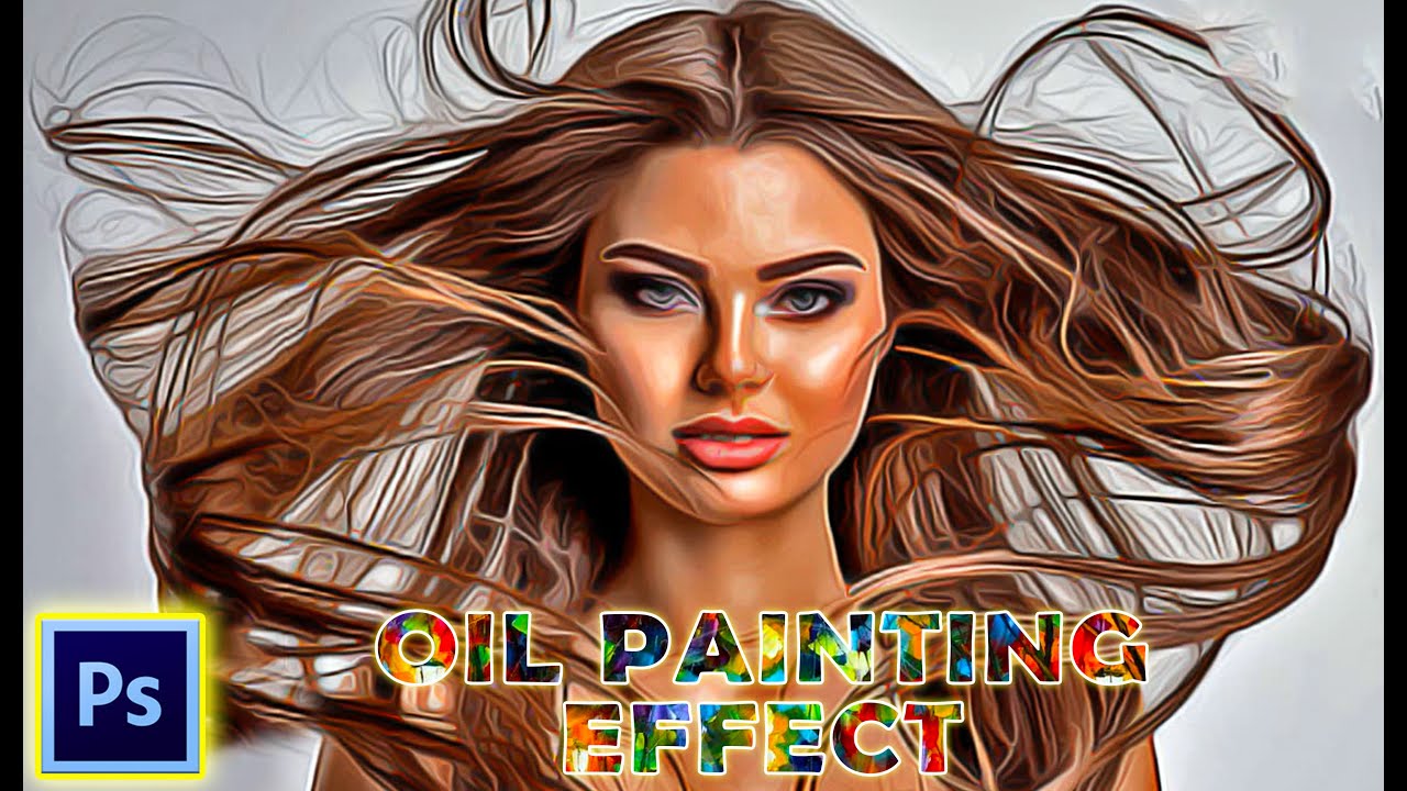 Photoshop Oil Painting Effect - YouTube