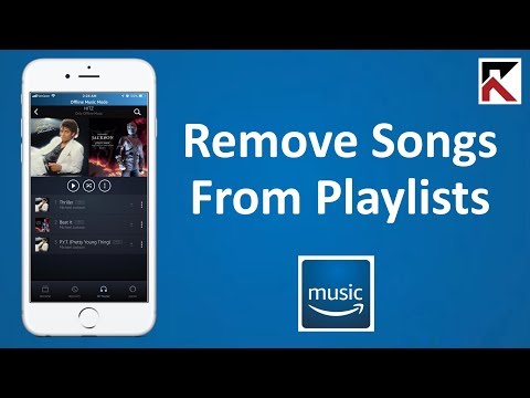 How to remove a song from Amazon Music playlist