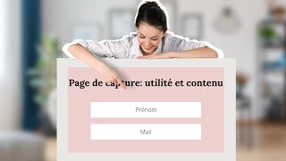 Page de capture : quelle utilité et quel contenu ? | Learnybox