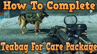 "Call of Duty Ghosts" How To Teabag For A Care Package! ( Humiliate Field Orders )