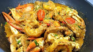 CRAB & SHRIMP CURRY| recipe guyanese style 🇬🇾