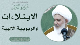 ما يقوله القرآن في سورة الفجر/25 - الابتلاءات والربوبية الإلهية - سماحة الشيخ فاضل الصفار