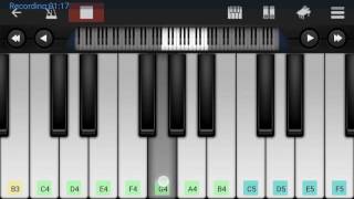 Kal Ho Na Ho Piano Tutorial | Play in Mobile + Piano notes ♫