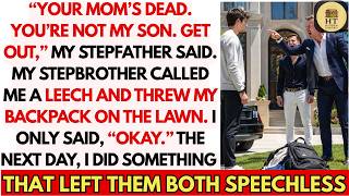 Stepdad Kicked Me Out After Mom Died—stepbro Smirked, Then I Left Them Speechless