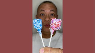 👂ASMR DUM DUMS LOLLIPOP CANDY STRAWBERRY MILKSHAKE-BLUEBERRY BURST FLAVOR👂ORIGINAL LENGTH👂