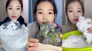 SOLO Rabbit / ASMR ICE EATING / ASMR MUKBANG ICE EATING SOUNDS FROM THE FROZEN WATER