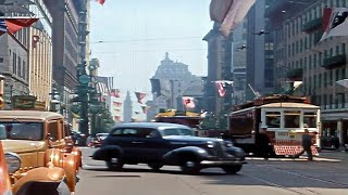 A Glimpse of San Francisco 1930s in color [60fps,Remastered] w/sound design added