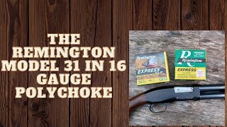 The Remington model 31 in16 Gauge Polychoke