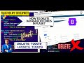 Python Flask Part 8 || Delete Database Records With Flask || Adding, Deleting & Updating #Python