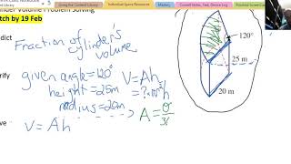 Volume Cylinder Simple Problem Solving