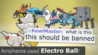 Agility + Electro Ball MEGA Ampharos (pokemon showdown SWEEP)