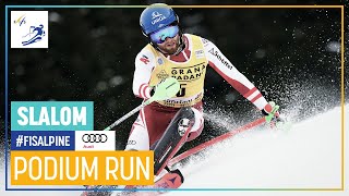 Marco Schwarz | 3rd place | Alta Badia | Men's Slalom | FIS Alpine