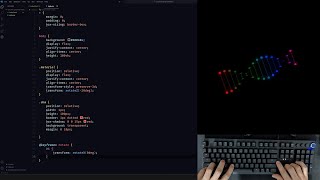 ASMR Programming - DNA Loading Animation with CSS - No Talking