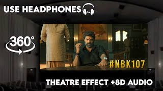 NBK107 First Hunt Teaser (Theatre Experience and 8D Audio|8D| Nandamuri Balakrishna | Shruti Haasan
