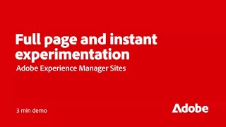 Set Up Experiments and A/B Tests in AEM Sites | Adobe for Business