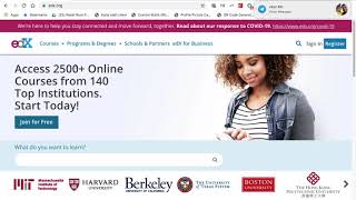 របៀបប្រើប្រាស់គេហទំព័រ edX, How to use edx website