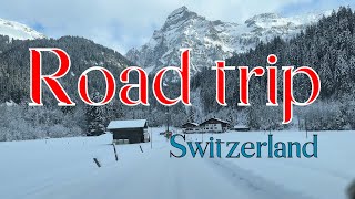 Winter Road trip to Simmenfälle Switzerland